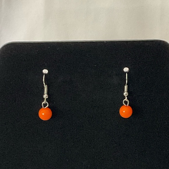 Paparazzi Women’s Orange Ring & 3 Piece Earrings Jewelry Set - Picture 3 of 8